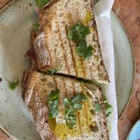 vegan panini  at Saudade in Sintra