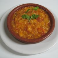 Tomato soup at Bar Ajoblanco in Sevilla