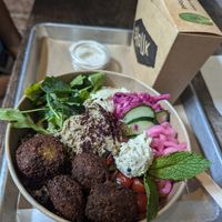 Bam bam falafel bowl at Shouk in Washington