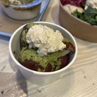 Smashed potatoes were incredible  at Shouk in Washington