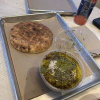 Hummus and pita   at Shouk in Washington