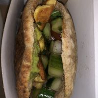 Omelette in pita at Shouk in Washington