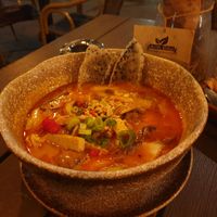 Tofu mushroom soup at Anh Dao in Berlin