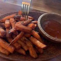 15 - Sweet potato fries and sweet sour sauce   at Anh Dao in Berlin