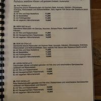 Menu (2/3)  at Anh Dao in Berlin