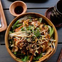 Udon Hap  #35 

The favorite! 

order it with Tofu ;) they specially marinate their tofu and is just amazing!  at Anh Dao in Berlin