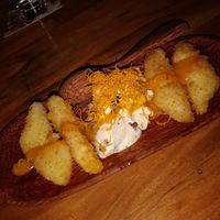 Fried banana with ice cream at Anh Dao in Berlin
