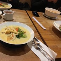 Yellow curry  at Ma Now Thai Kitchen in Port Coquitlam