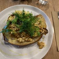 Vegan Harissa, roasted cauliflower   at Kofi Beans in Croydon