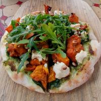 Vegan pizza at Kofi Beans in Croydon