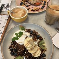 Breakfast options (sandwich and banana bread)  at The Happiness Cafe  in Eindhoven