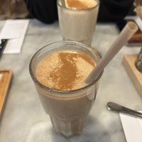Vegan protein shake with espresso shot  at The Happiness Cafe  in Eindhoven