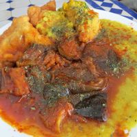 Samosa and vegan curries at Afghan-Eck in Freiburg