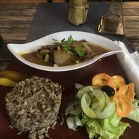 Mock seitan ‘Steak’ in hoisin broccoli sauce  at Kind Earth Eatery in Dar Es Salaam
