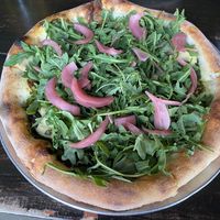 Vegan pesto pizza   at Blind Lady Ale House in San Diego