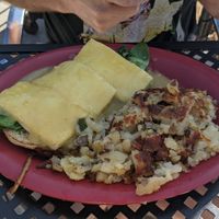 Vegan benedict at The Potholder Cafe Too in Long Beach