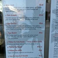 veggie menu at The Potholder Cafe P3 in Long Beach