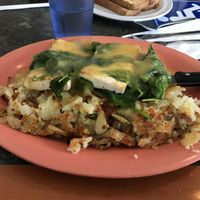 vegan benedict  at The Potholder Cafe P3 in Long Beach