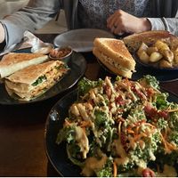 Citrus Caesar salad, bbq quesadilla, tuna melt  at Graze in Nashville