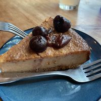 Cherry Vanilla Cheesecake at Graze in Nashville