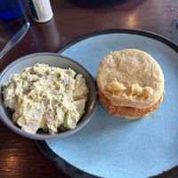 chickn biscuit and tater salad    at Graze in Nashville