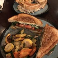 Tuna melt and Tofu bacon sandwich   at Graze in Nashville