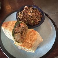 Chorizo Burrito with side of Cranberry Quinoa Salad     at Graze in Nashville