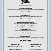 Brunch menu #Veganuary at Graze in Nashville