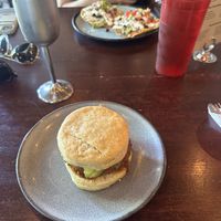  Hot chikn biscuit and avocado tostados   at Graze in Nashville