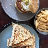 Nashville hot biscuit n quesadilla  at Graze in Nashville