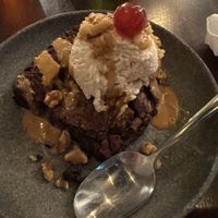Delicious brownie sundae   at Graze in Nashville