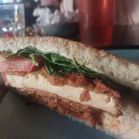 Nashville hot tofu sandwich. at Graze in Nashville