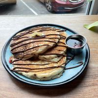 A special of the day - strawberry chocolate chip pancakes.  at Graze in Nashville