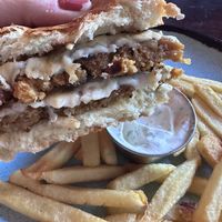 Cheeseburger and friess  at Graze in Nashville