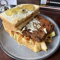 Hot tempeh sandwich   at Graze in Nashville