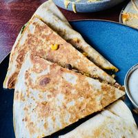Seitan chorizo quesadilla   at Graze in Nashville