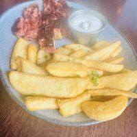 Oyster mushroom steak and frites  at Graze in Nashville