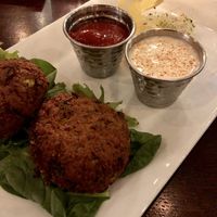 Chickpea bay cakes at Graze in Nashville