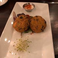 Chickpea Bay Cakes! at Graze in Nashville