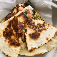 The bbq chick’n quesadillas  at Graze in Nashville
