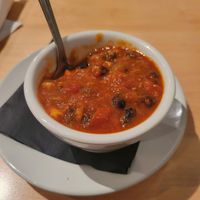 Vegan chili (1 of 3 soups of the day) at Poppycock's in Traverse City