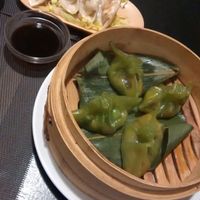 Veggie guotie and wantan  at DimSum Market in Madrid
