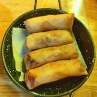 Rollitos vegetales at DimSum Market in Madrid