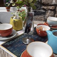 Lots of tea! at Ardcarne Garden Cafe in Ardcarne