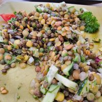 Lentil salad at Ayaso Restaurant in Marrakech