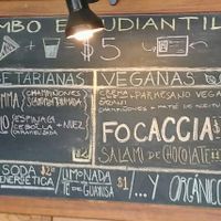 A daily menu at Quipizza in Quito