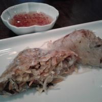 Square spring roll at Uu Dam Chay in Hanoi