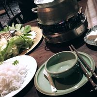 Spicy hot pot - vegan  at Uu Dam Chay in Hanoi