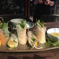 Avocado and mango rice rolls.  at Uu Dam Chay in Hanoi