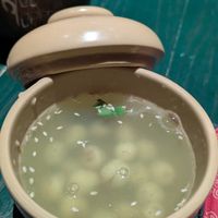 Tiny portion of soup
(Some kind of high altitude mushroom in a thick soup) at Uu Dam Chay in Hanoi